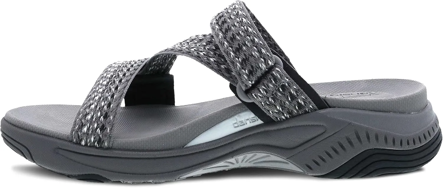Dansko Rosette Slip-On Sport Sandal for Women - Lightweight EVA Midsole and Rubber Outsole - Natural Arch Technology for Added Support - Hook and Loop Closure