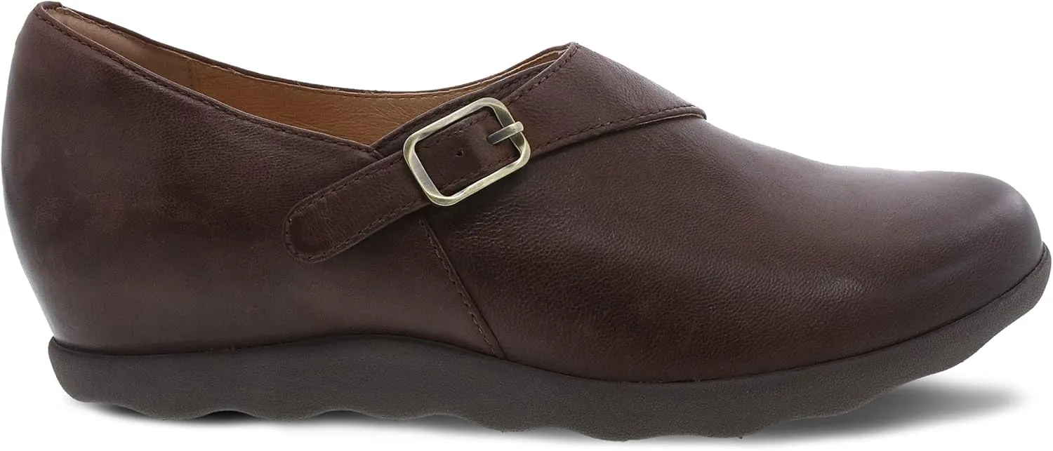 Dansko Womens Marisa Oxford Flat - Comfort Shoes, Arch Support, adjustabale