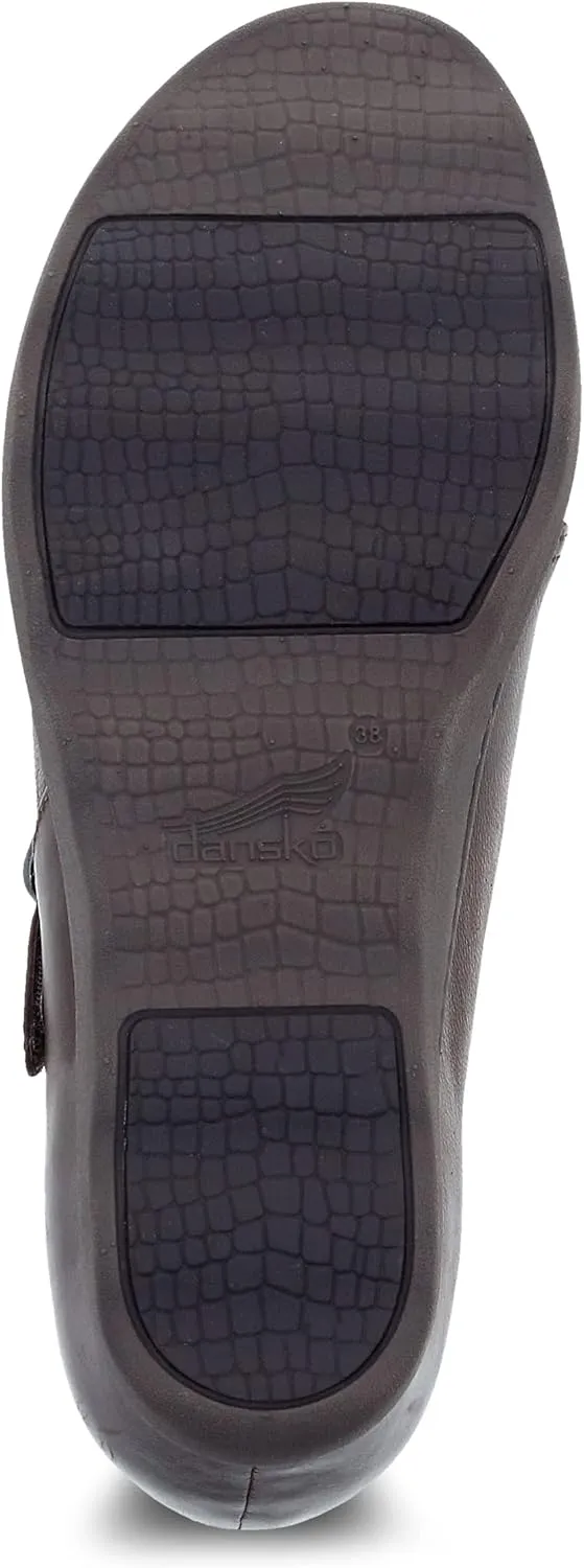 Dansko Womens Marisa Oxford Flat - Comfort Shoes, Arch Support, adjustabale