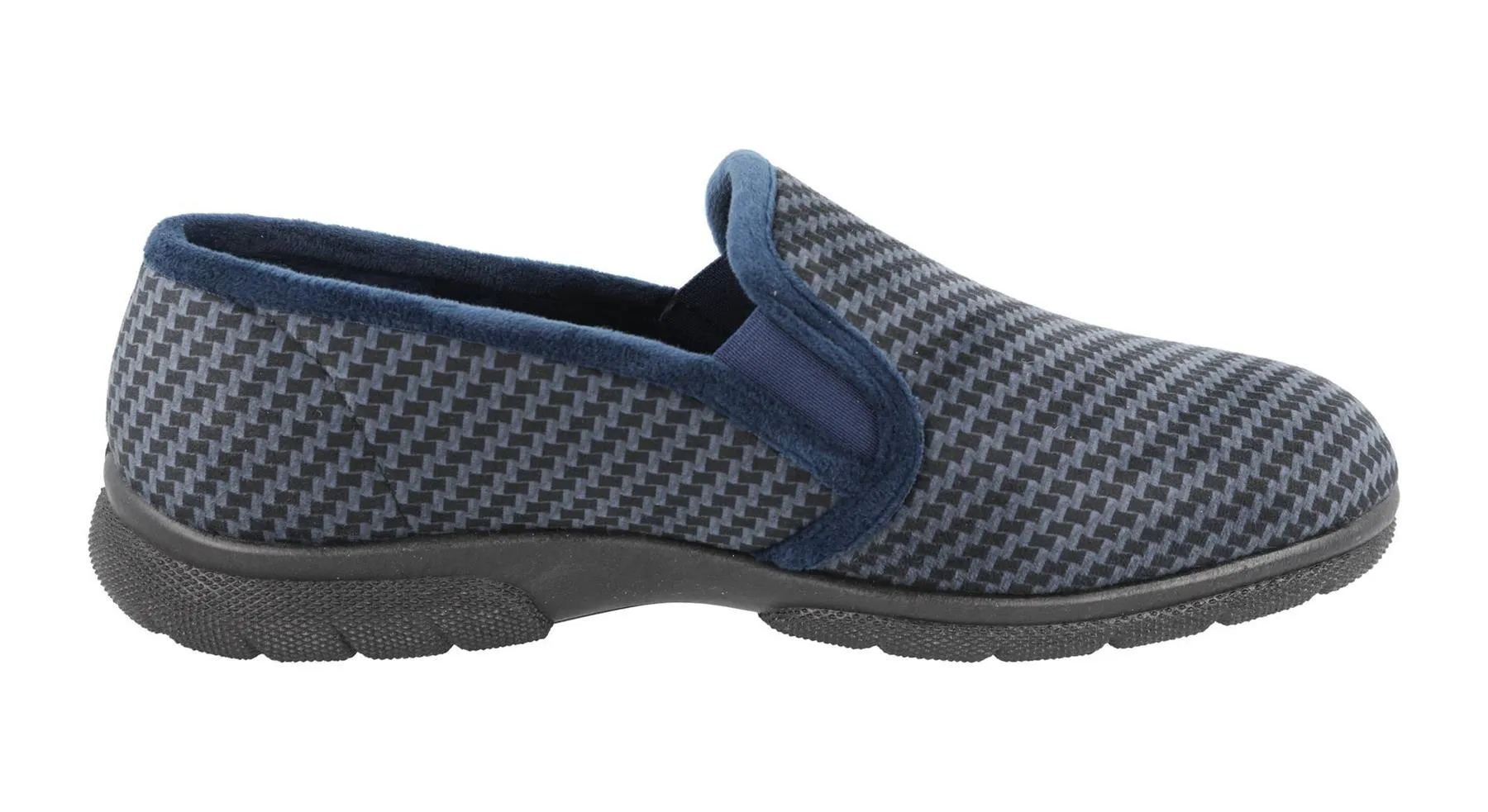 DB Shoes Men's 2V Fit Slip-On Classic Loafer Shoes in Navy/Black, Sizes 6 to 12