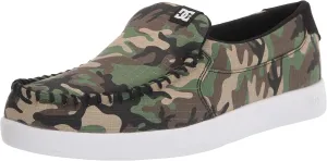 DC Men's Villain 2 Casual Slip On Skate Shoe Slipper, Military CAMO, 14