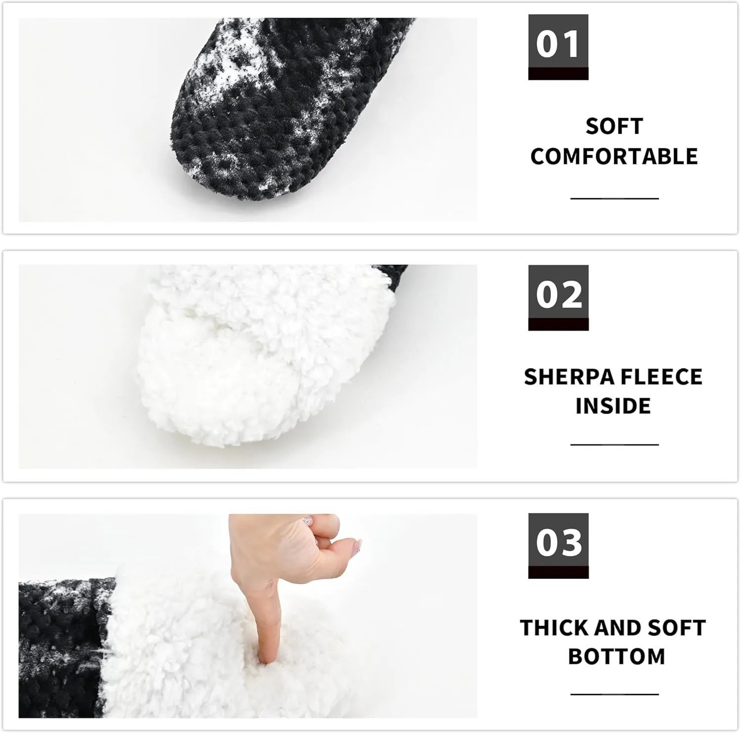 DICUIRD Slipper Socks with Grippers for Women,Winter Cozy&Comfy Boot Slippers for Women