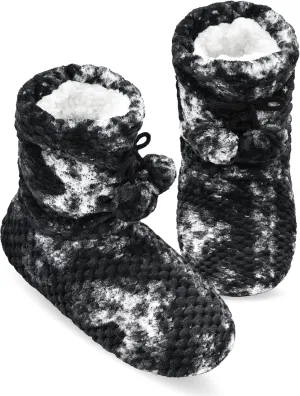 DICUIRD Slipper Socks with Grippers for Women,Winter Cozy&Comfy Boot Slippers for Women