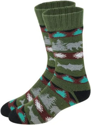 Different Touch Winter Heated Warmth Lodge Thermal Socks Chirstmas Present For Man