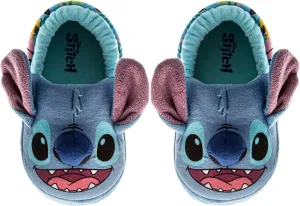 Disney Kids Lilo and Stitch Slippers for Girls - Stitch Plush Warm Soft Aline Comfy Lightweight House Shoes (5-10 toddler / 11-12 little kid)