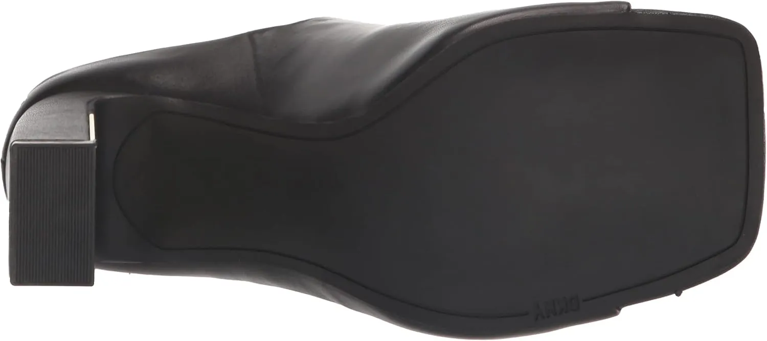 DKNY Women's Peep Toe Heeled Slip-On Bootie Sandal