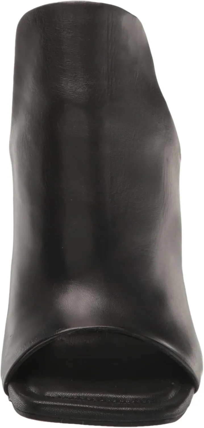 DKNY Women's Peep Toe Heeled Slip-On Bootie Sandal