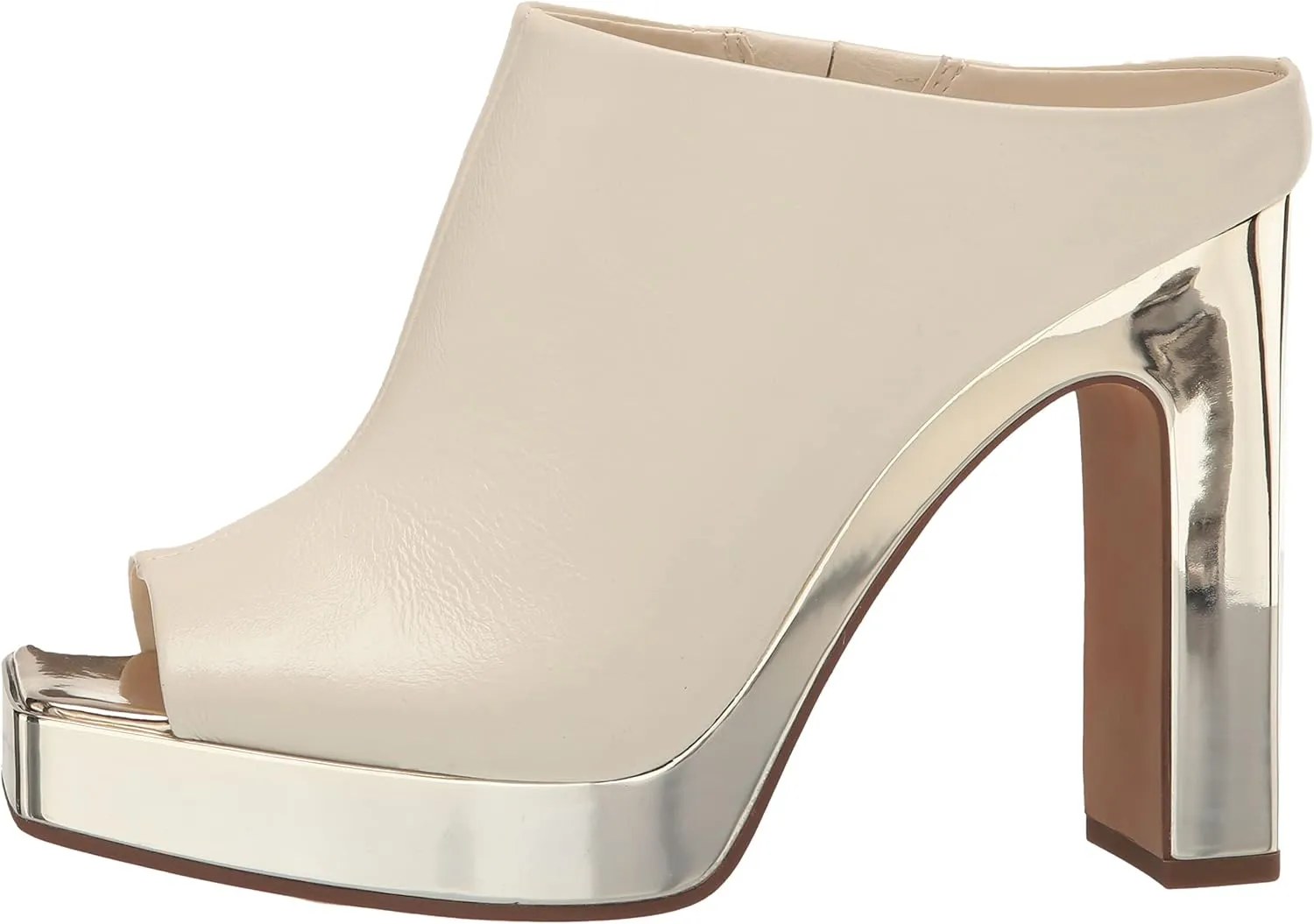 DKNY Women's Peep Toe Platform Heeled Slip-On Bootie Sandal
