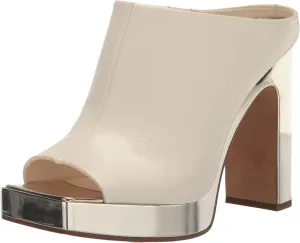 DKNY Women's Peep Toe Platform Heeled Slip-On Bootie Sandal