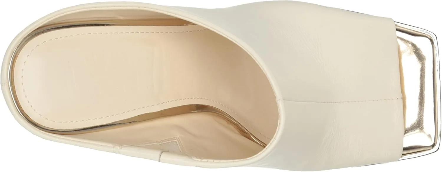 DKNY Women's Peep Toe Platform Heeled Slip-On Bootie Sandal