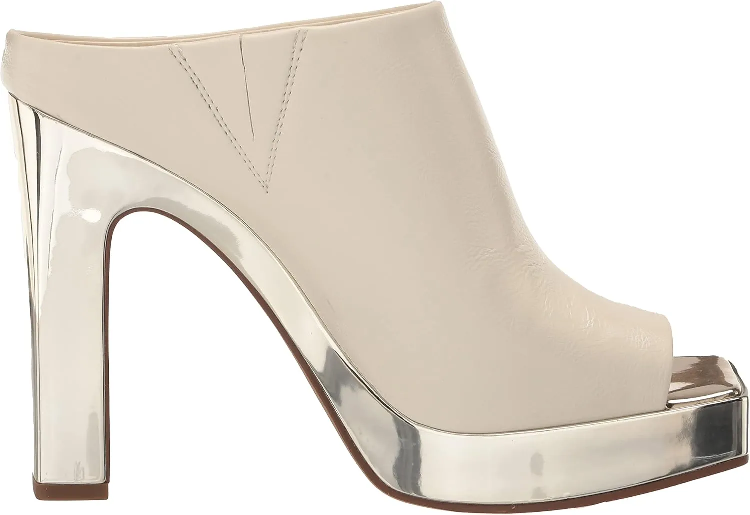 DKNY Women's Peep Toe Platform Heeled Slip-On Bootie Sandal