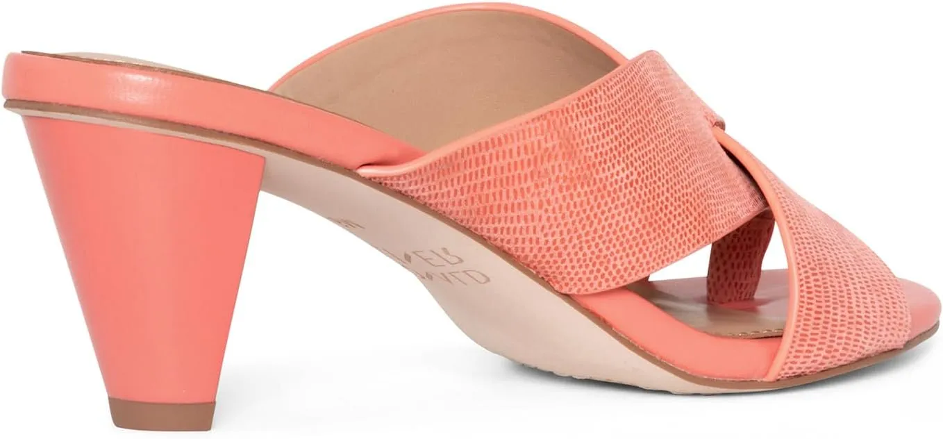 Donald Pliner AYLLY Slip-On Dress Sandals 2.5” Heel Slip-On Heeled Sandals for Women, Crisscross Upper, Memory Foam Insole, Summer Heels, Comfortable Heels for Women