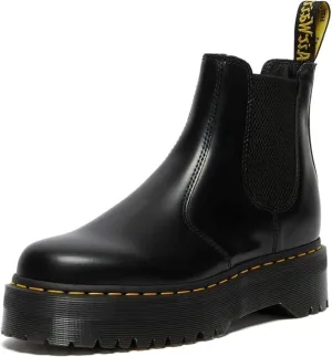 Dr. Martens Unisex 2976 Quad Chelsea Boot, Black, 7 Women/6 Men