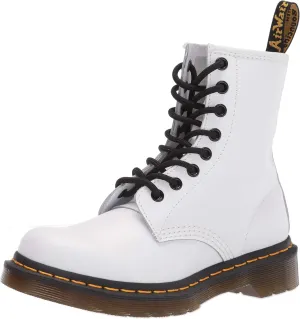 Dr. Martens Women's Lace Fashion Boot, White Softy T, 6