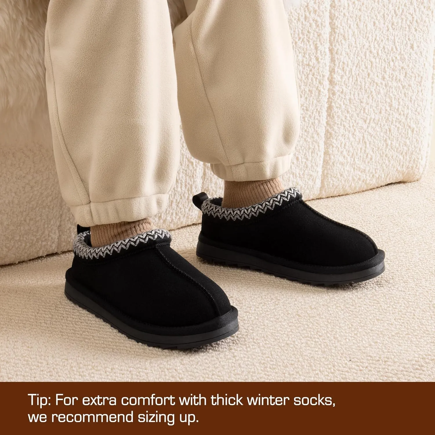 DREAM PAIRS Girls Boys Slippers Kids House Fuzzy Indoor Outdoor FuzzyEasy Kid's Slip-on Slipper for Little Kid Big Kid