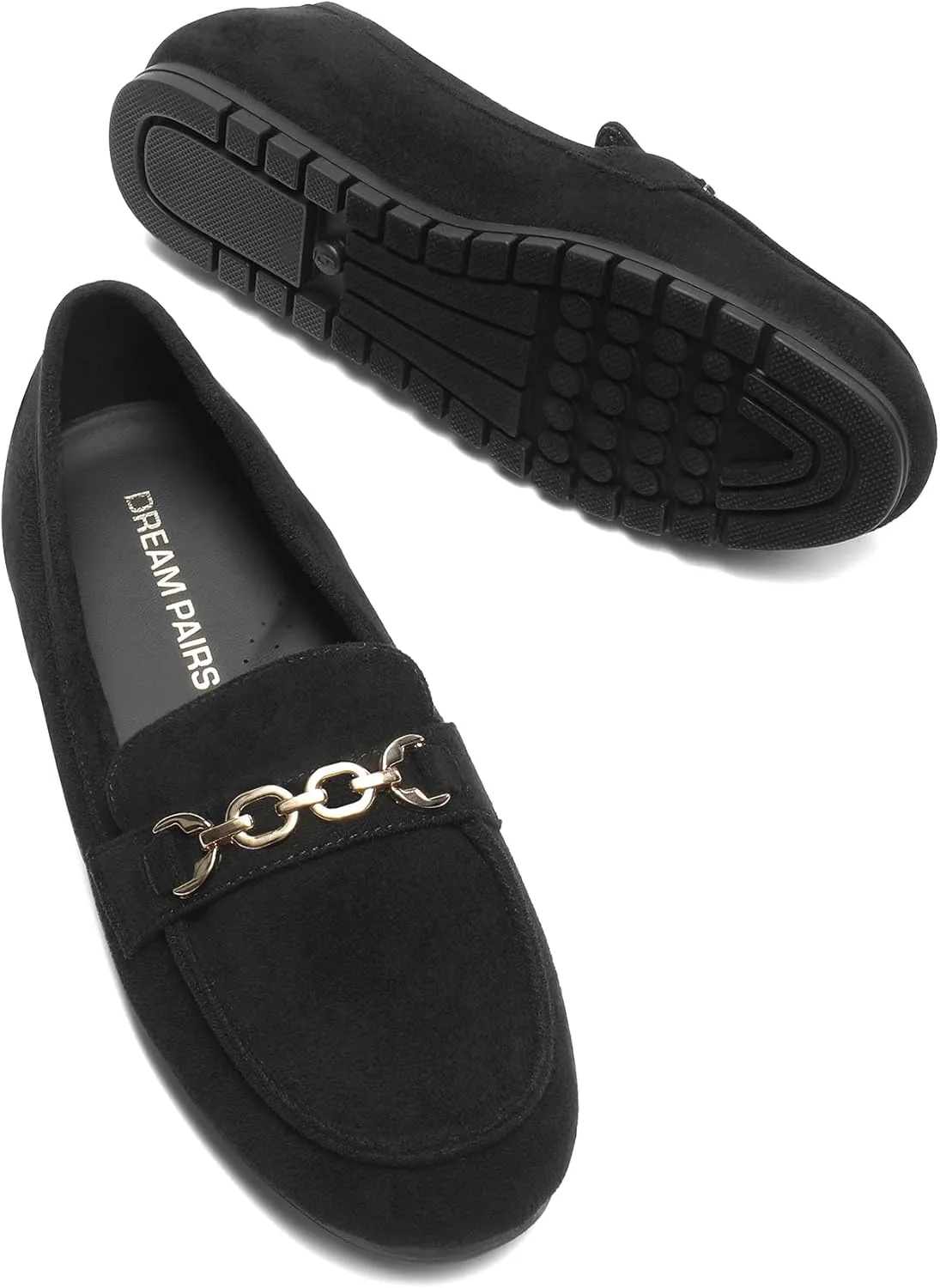 DREAM PAIRS Loafers for Women Casual Comfortable Slip On Flat Shoes Lightweight Leisure Work Shoes Comfort Walking Shoes