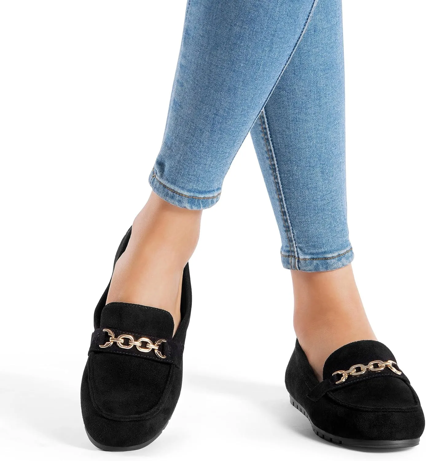 DREAM PAIRS Loafers for Women Casual Comfortable Slip On Flat Shoes Lightweight Leisure Work Shoes Comfort Walking Shoes