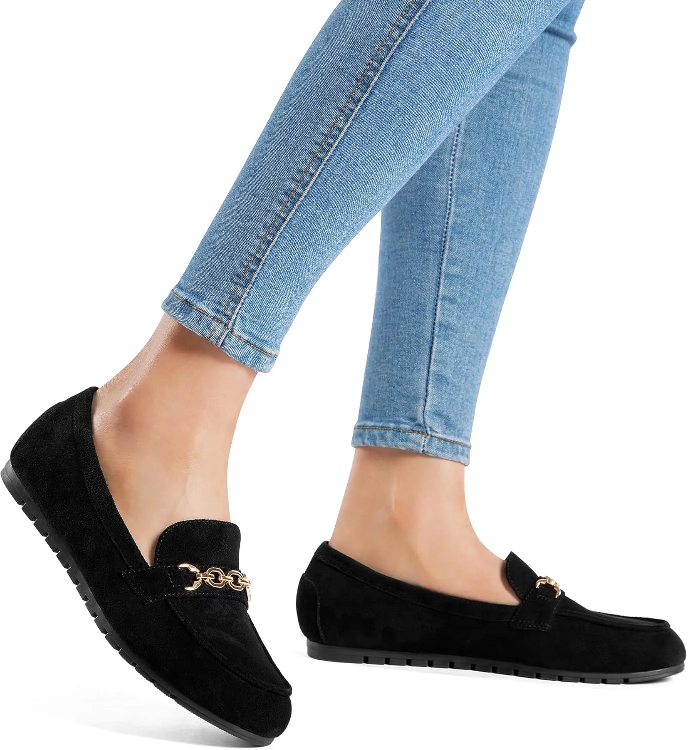 DREAM PAIRS Loafers for Women Casual Comfortable Slip On Flat Shoes Lightweight Leisure Work Shoes Comfort Walking Shoes