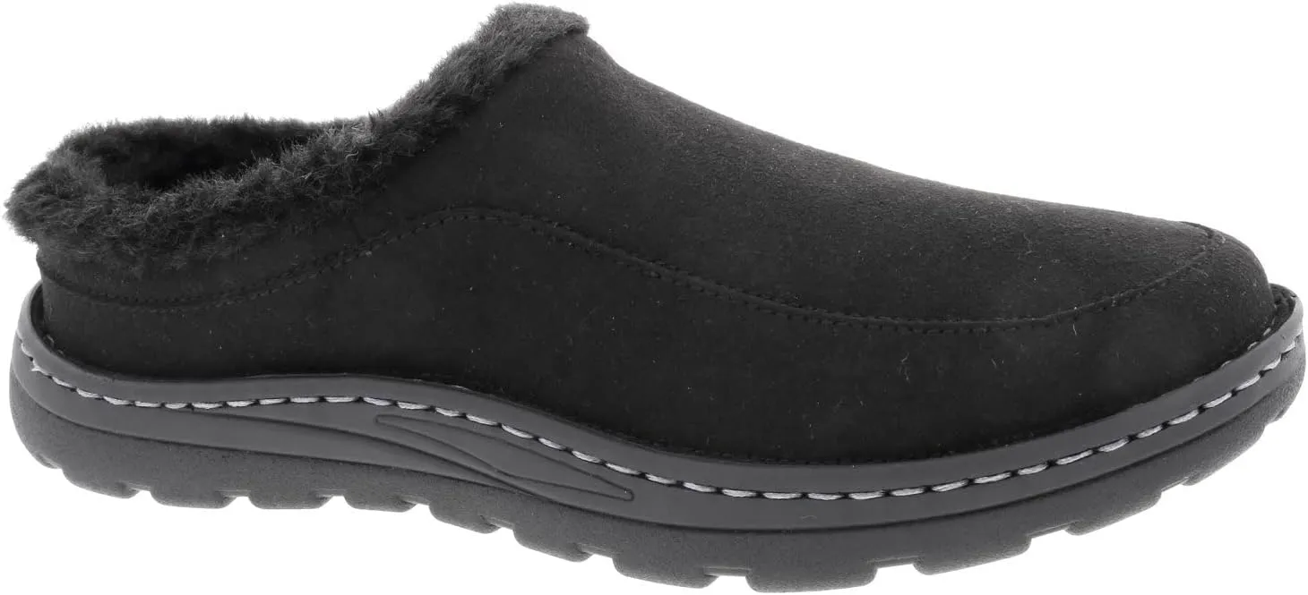 Drew Men's Palmer Comfort Slip-On Clog Slipper with Removable Insoles