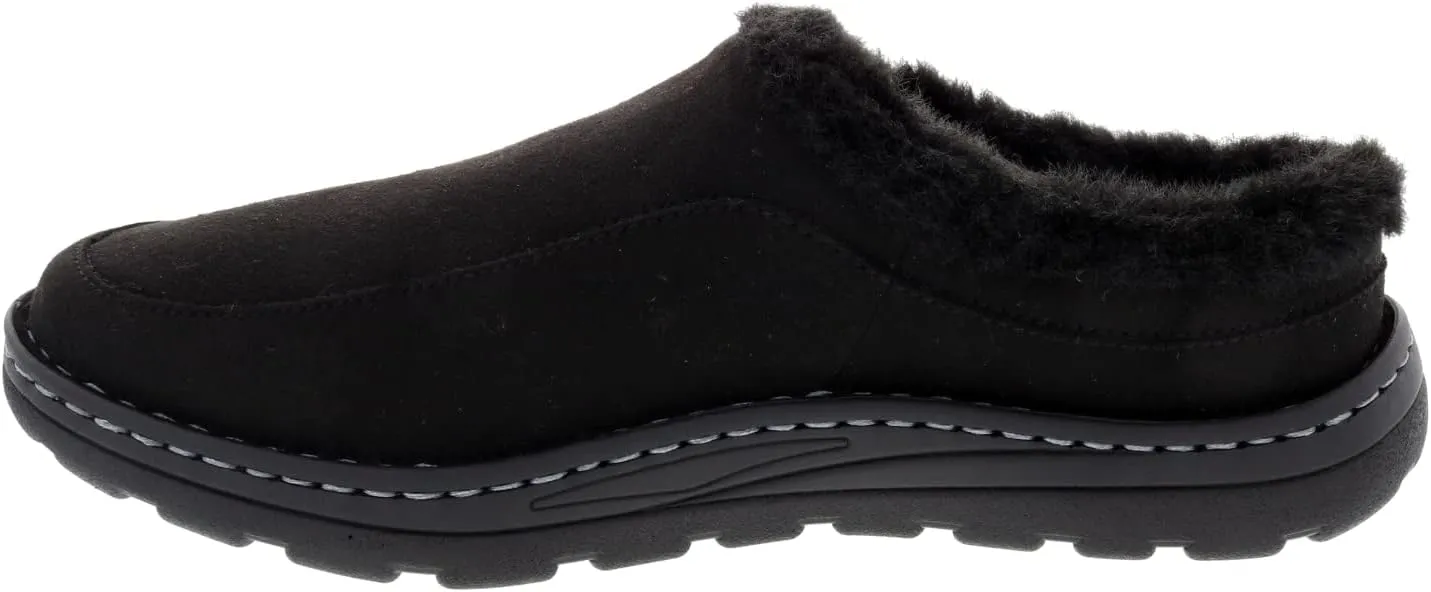 Drew Men's Palmer Comfort Slip-On Clog Slipper with Removable Insoles