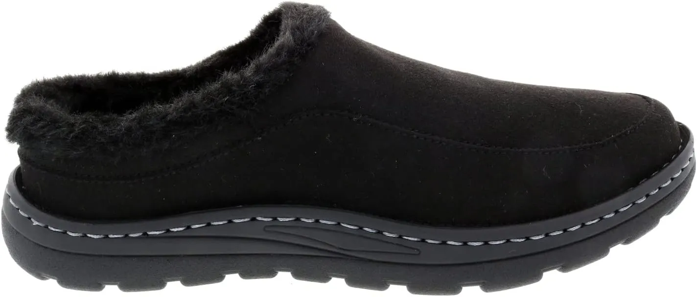 Drew Men's Palmer Comfort Slip-On Clog Slipper with Removable Insoles