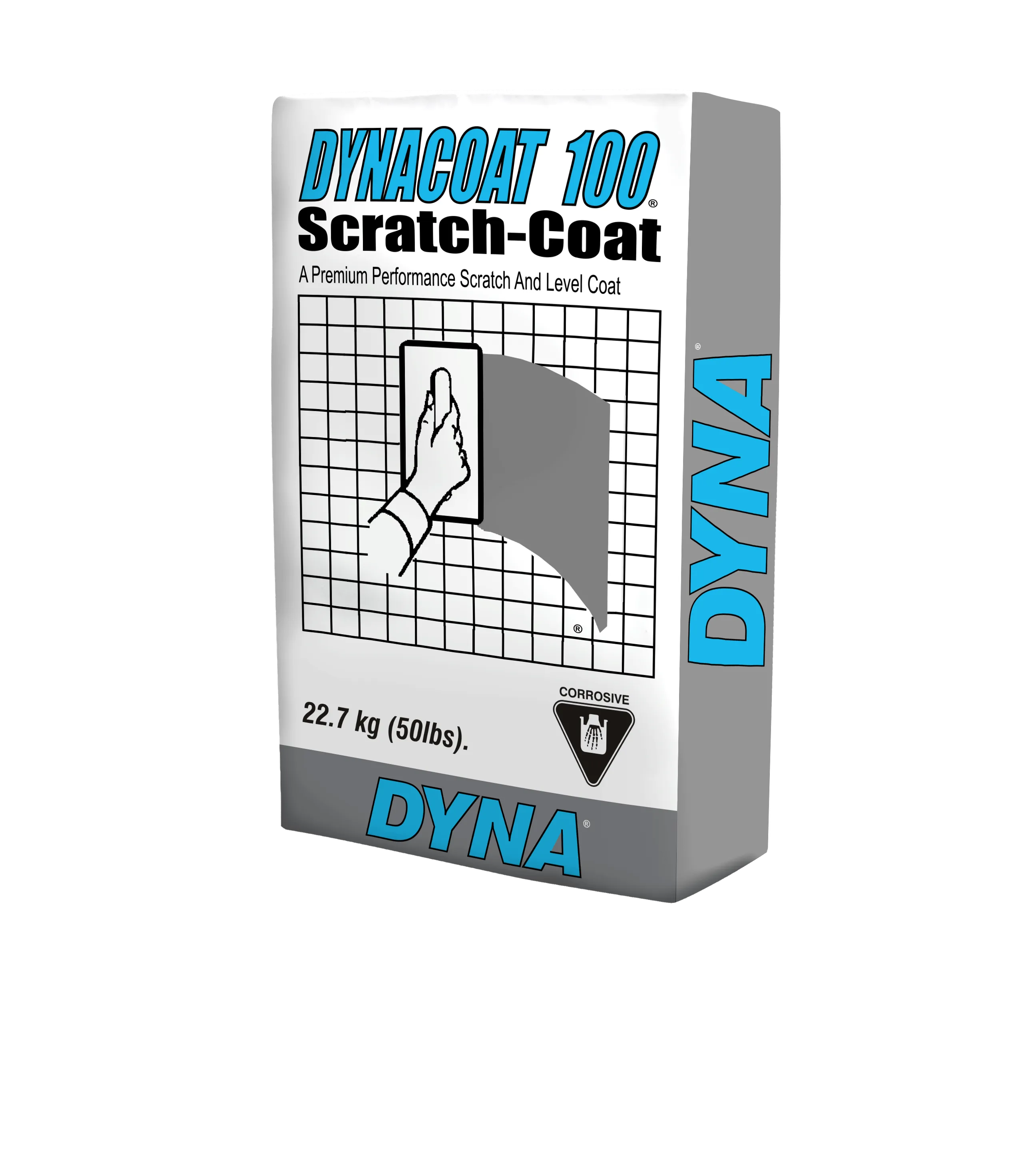 DYNA 100 22.7-kg. DYNACOAT 100 SCRATCH-COAT Scratch & Level Coat Underlayment Substrate for Stone an