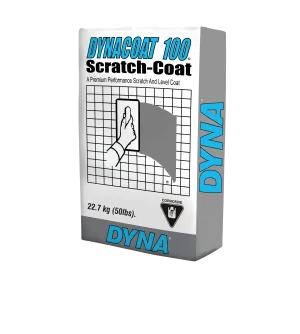 DYNA 100 22.7-kg. DYNACOAT 100 SCRATCH-COAT Scratch & Level Coat Underlayment Substrate for Stone an