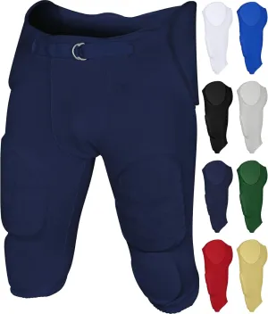 Exxact Sports Proline Youth Integrated Football Pants with 7 Flex Pads, Lightweight Football Practice Pants for Protection
