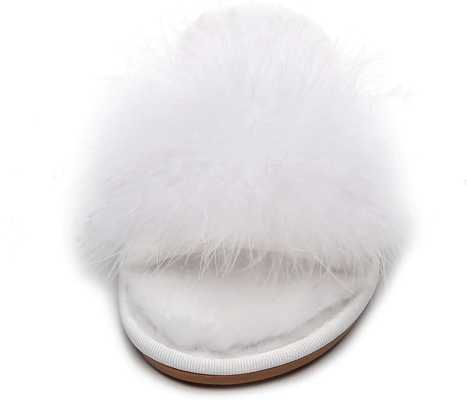 FAYUEKEY Fuzzy Slippers for Women Fluffy Furry House Bedroom Shoes