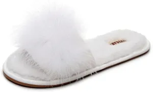 FAYUEKEY Fuzzy Slippers for Women Fluffy Furry House Bedroom Shoes