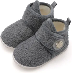 FEETCITY Baby Booties Girls Boys Infant Slippers First Walkers Shoes Warm Socks Newborn Crib Shoes