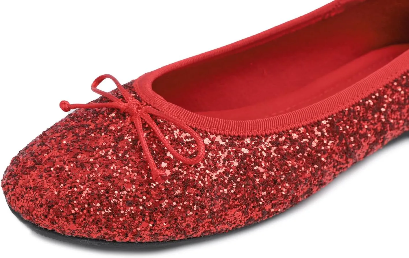 FEVERSOLE Women's Macaroon Colorful Memory Foam Cushion Insock Patent Ballet Flat