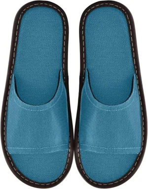 Fisyme Slippers for Women Men Slip-On Open Toe Indoor Outdoor House Shoes Home Slipper