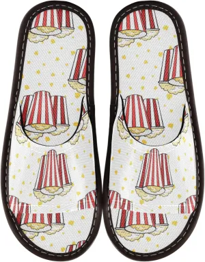 Fisyme Slippers for Women Men Slip-On Open Toe Indoor Outdoor House Shoes Home Slipper