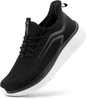 FitVille Men's Wide Walking Shoes Athletic Sneakers Lightweight Workout Slip-on Shoes for Flat Feet - Cloud Strider V1