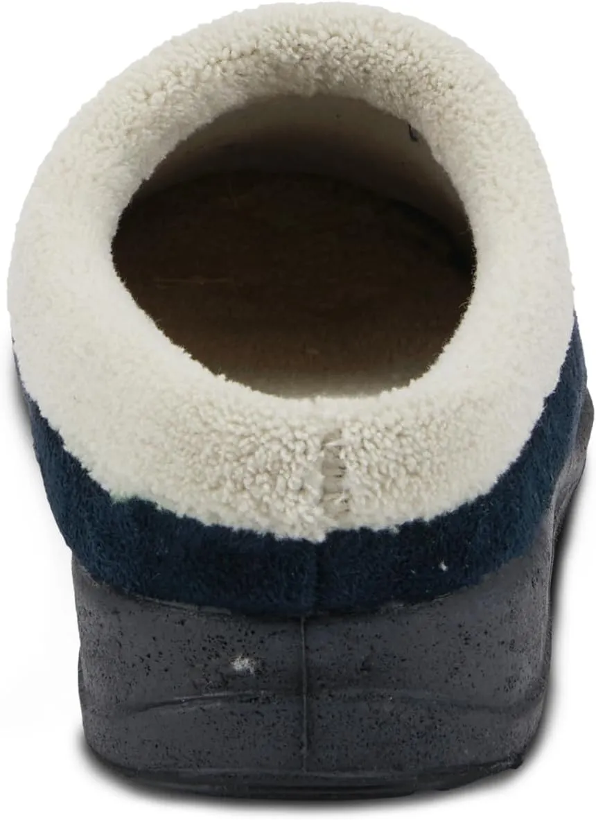 Flexus Spring Step Ivana Indoor Slipper For Women - Slip On House Slippers For Woman With Contrast Collar - Slip Proof Clogs For Women