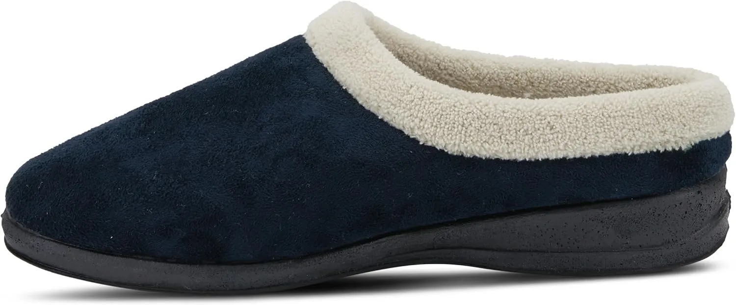 Flexus Spring Step Ivana Indoor Slipper For Women - Slip On House Slippers For Woman With Contrast Collar - Slip Proof Clogs For Women