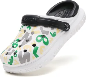FLIOZY Kid's Garden Clogs Boys Girls Sandals Summer Beach Slip on Water Shoes Lightweight Pool Shower Slippers