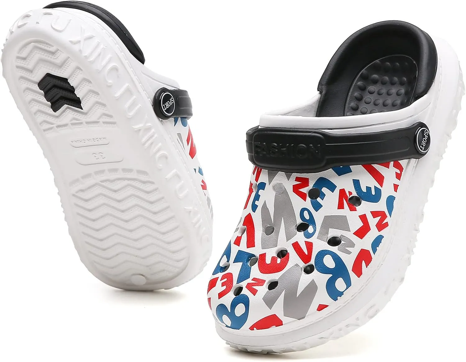FLIOZY Kid's Garden Clogs Boys Girls Sandals Summer Beach Slip on Water Shoes Lightweight Pool Shower Slippers