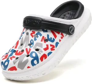 FLIOZY Kid's Garden Clogs Boys Girls Sandals Summer Beach Slip on Water Shoes Lightweight Pool Shower Slippers