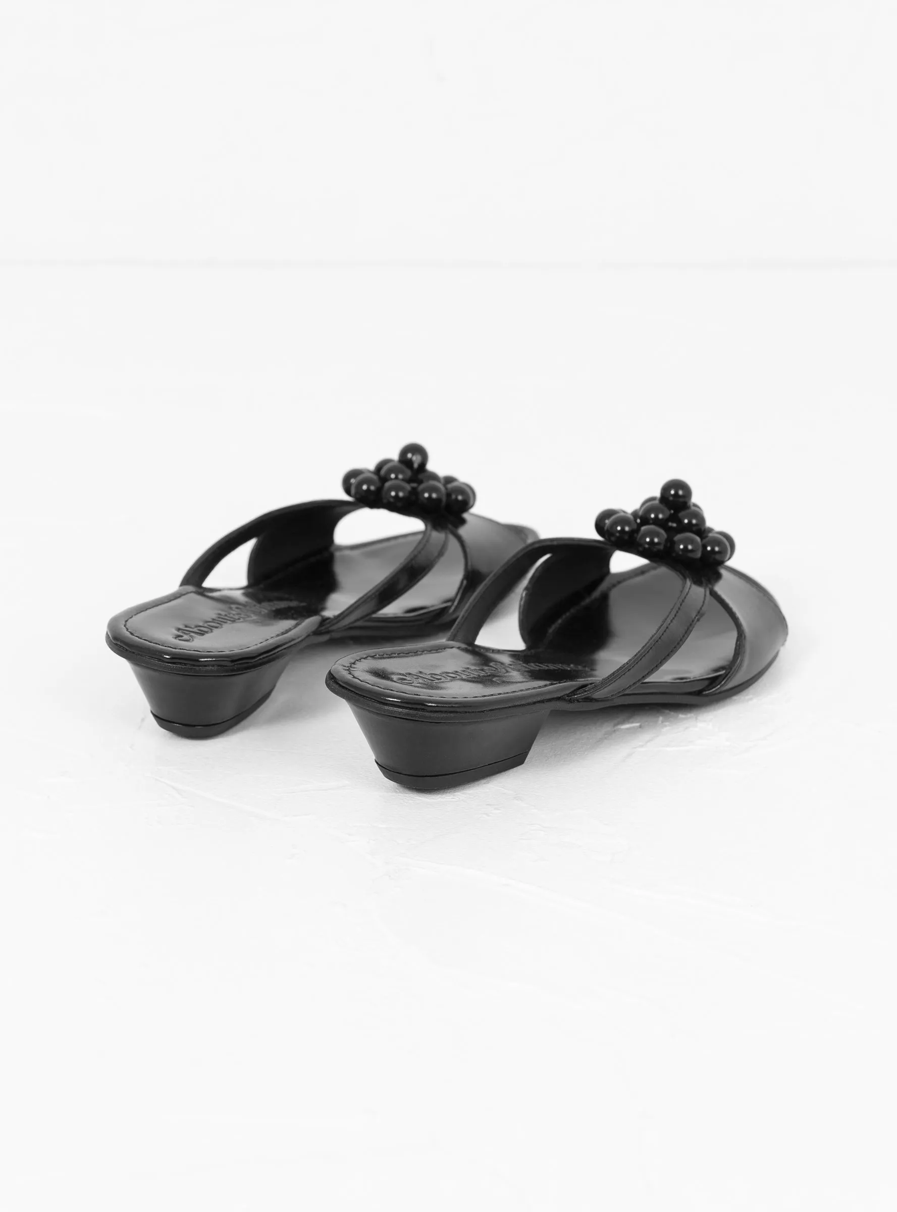 Flora Slip On Sandal Black