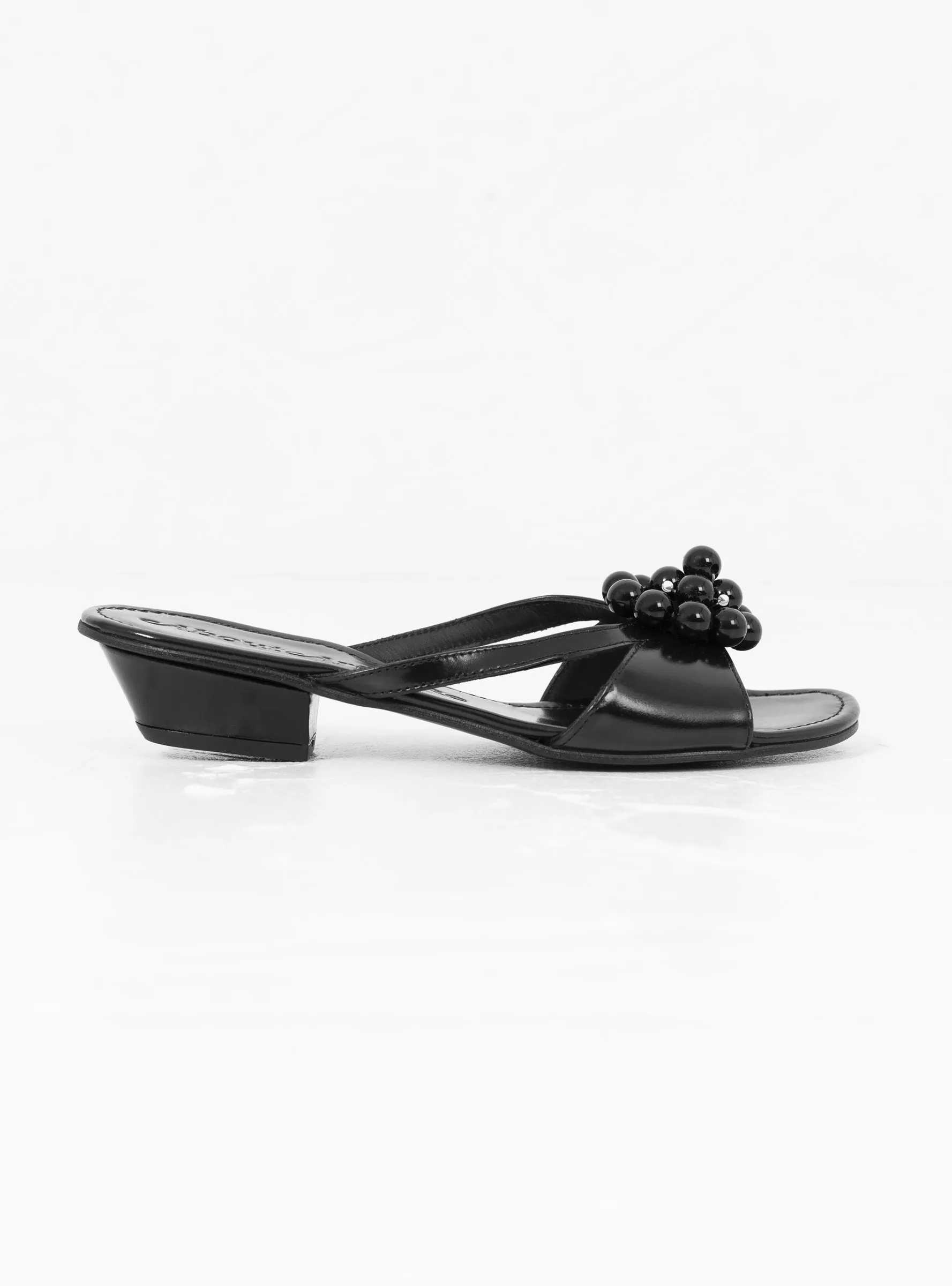 Flora Slip On Sandal Black