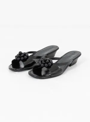 Flora Slip On Sandal Black