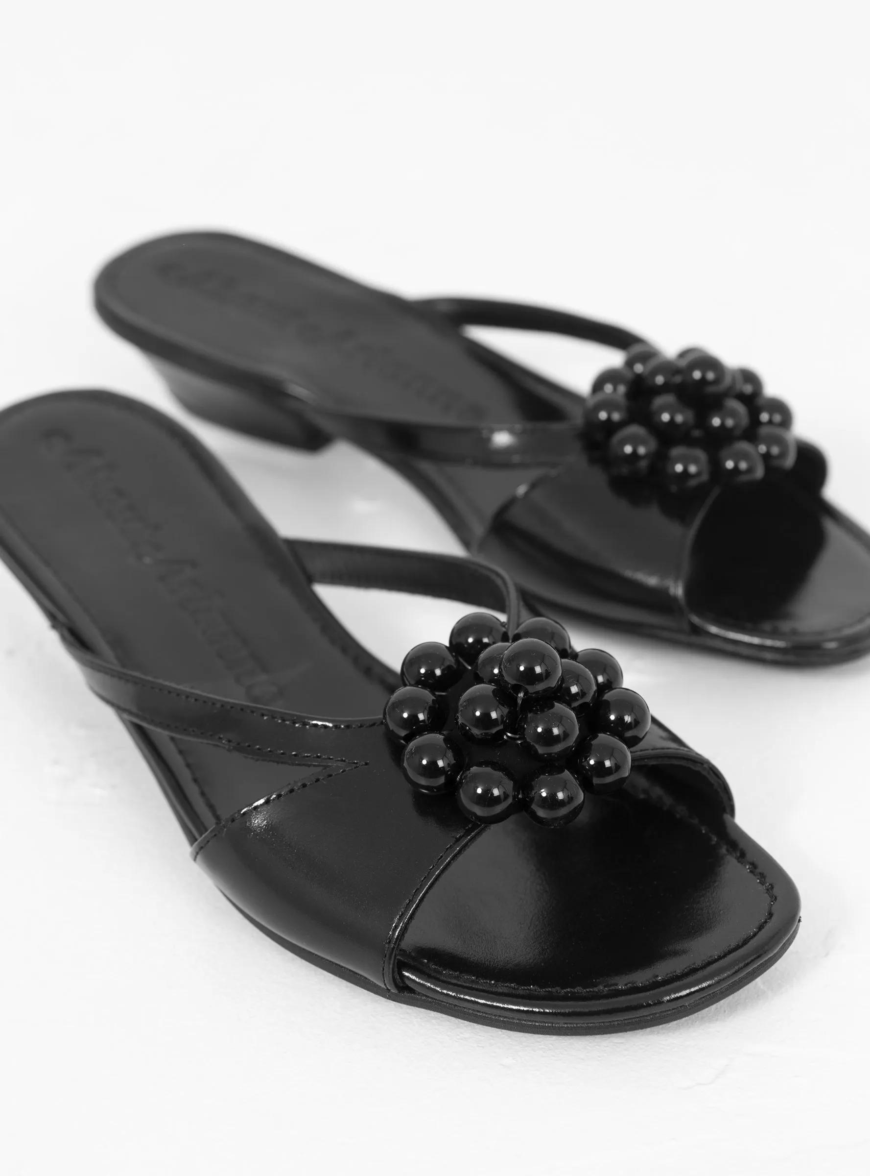 Flora Slip On Sandal Black