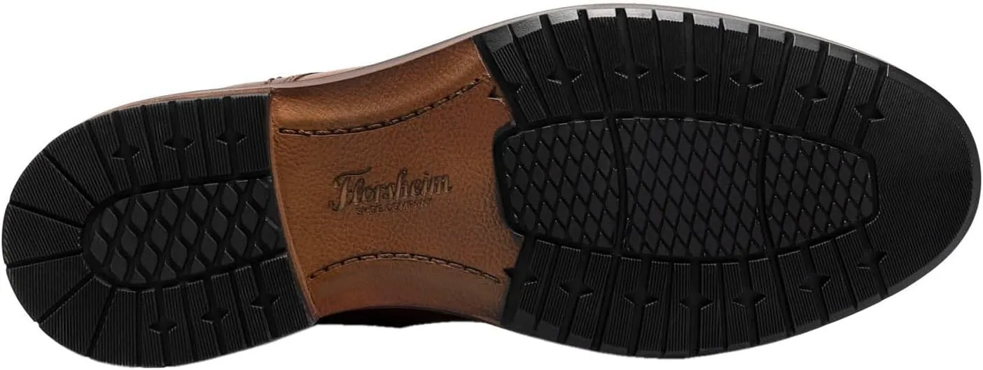 Florsheim Mens, Forge Plain Toe Lace Boot Black