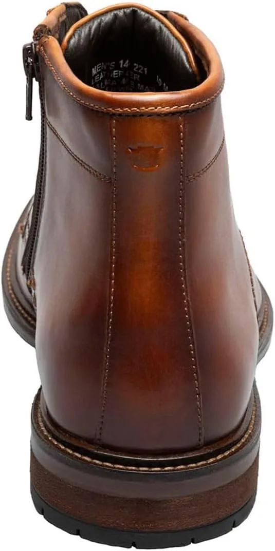 Florsheim Mens, Forge Plain Toe Lace Boot Black