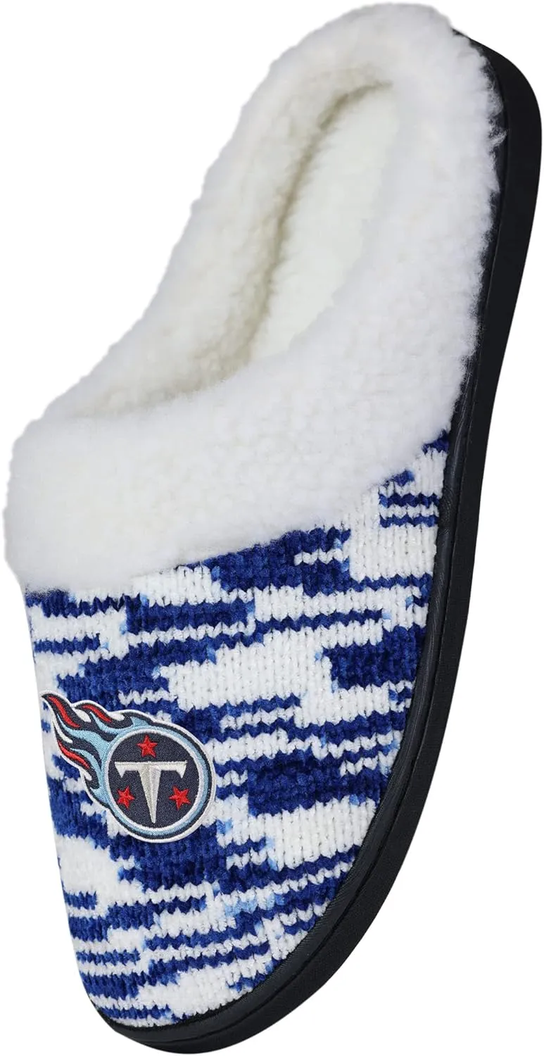 FOCO NFL Sherpa Lined Colorblend Cup Sole Slippers