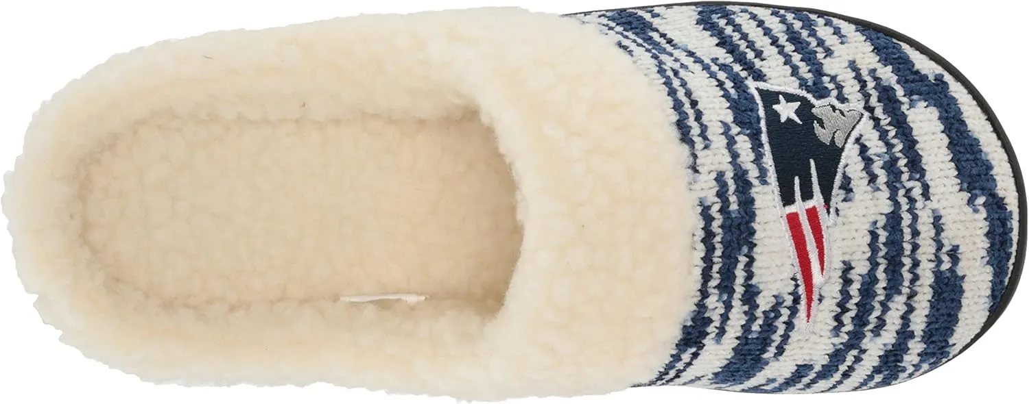 FOCO NFL Sherpa Lined Colorblend Cup Sole Slippers