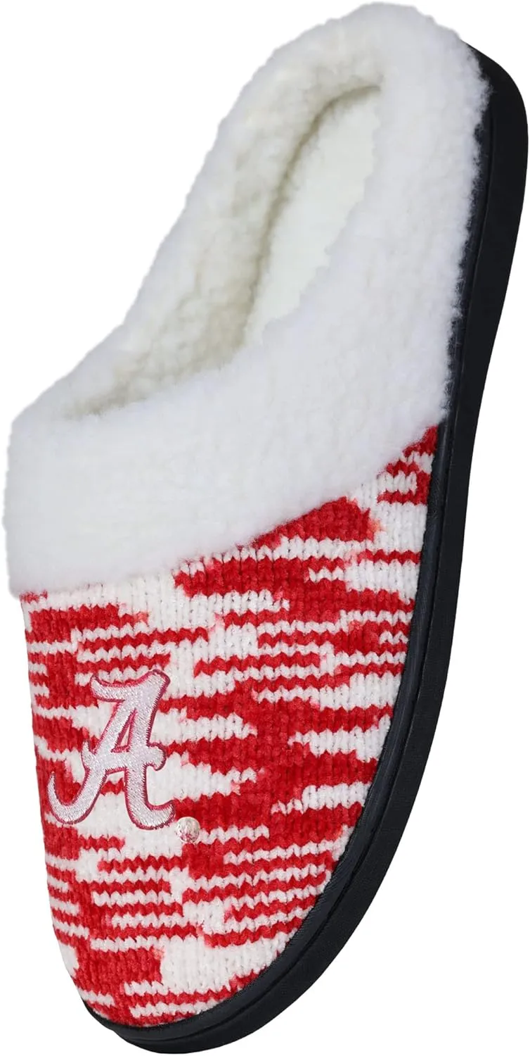 FOCO Women's Sherpa Lined Colorblend Cup Sole Slippers
