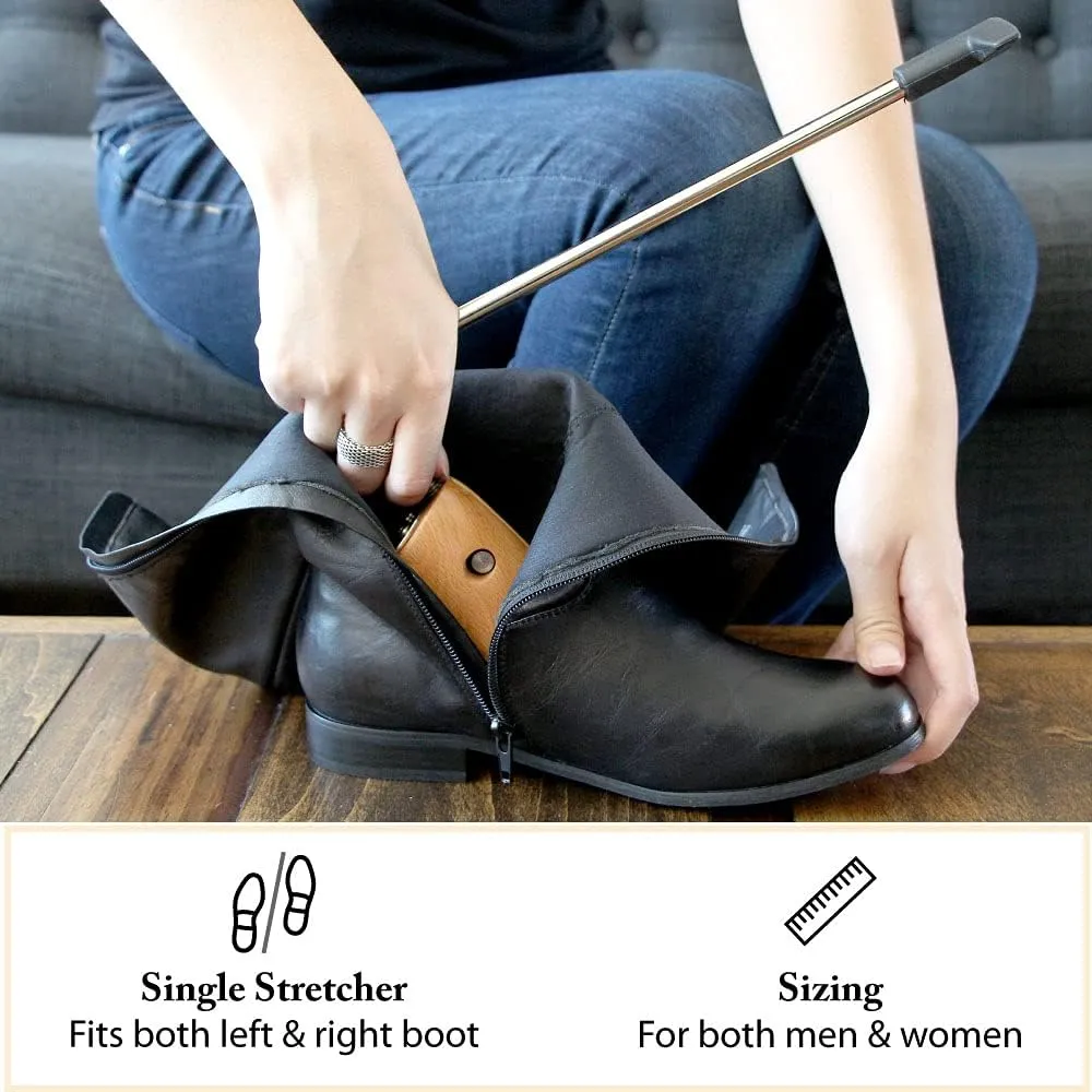 FootFitter Premium Professional Boot Width Stretcher - Loosen & Widen Hiking/Work Boots, Heavy Duty Boot Stretcher (2 PACK)